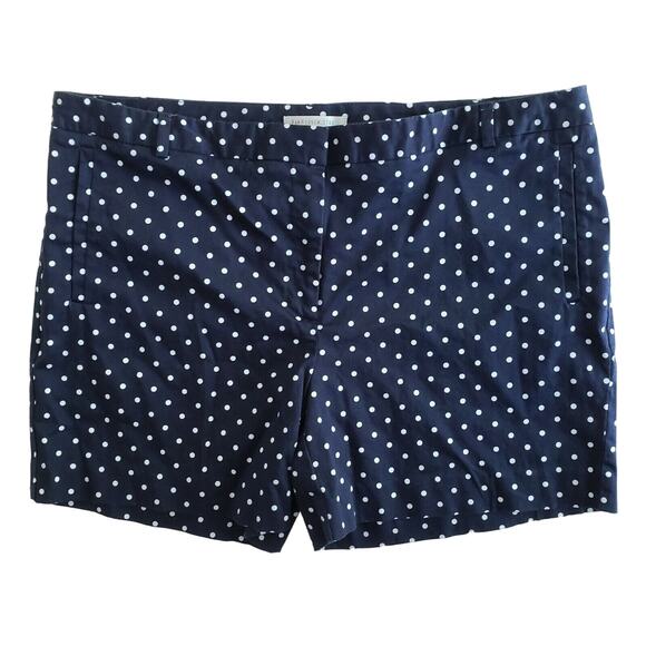 Van Heusen Pants - Van Heusen Navy Polka Dot Women's Shorts